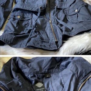 Harley Davidson cotton trench coat - lightweight jacket (M)